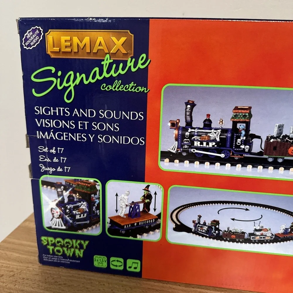 Lemax Spooky Town Express Train Set Signature Collection 94954 Halloween Tested